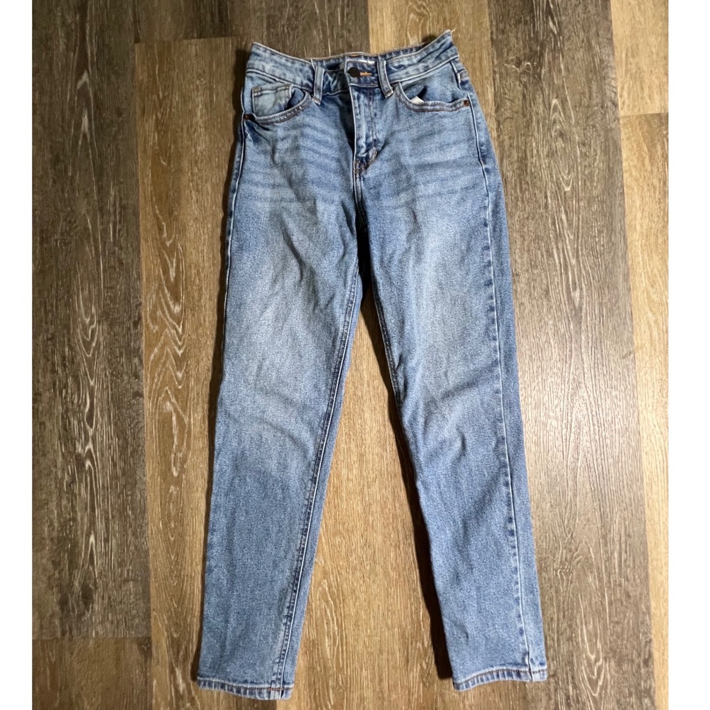 Cello Straight Leg Jeans Womens 00/23 Light Blue High Rise‎ Denim WV76907SS-M